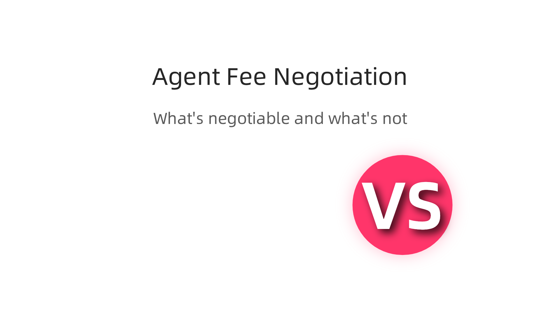 An infographic guiding tenants on what real estate agent fees are negotiable and what are non-negotiable in Dubai.