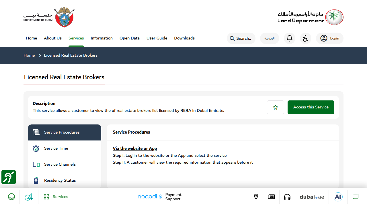 Verify licensed real estate brokers through the official Dubai Land Department online service for secure transactions.