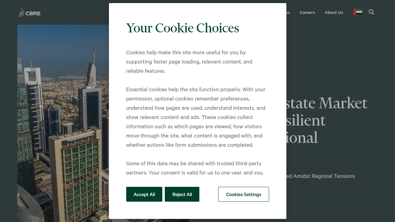Explore CBRE UAE for insights into the latest real estate market reports and trends in the United Arab Emirates.