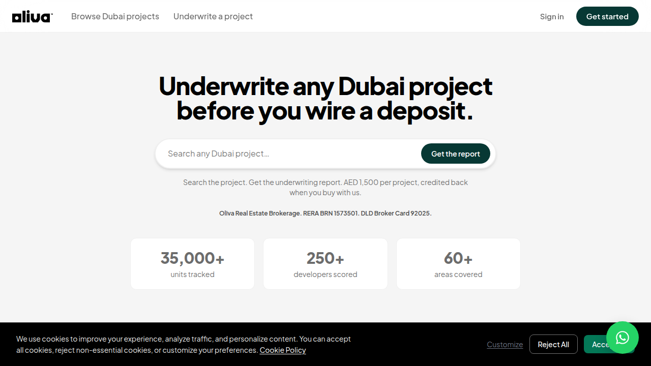 Oliva provides detailed area guides and market analysis for real estate in Dubai.